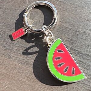 Coach Red and Green Watermelon Key Holder